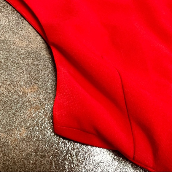 Likely Bunker V-Neck Sleeveless Fit & Flare Skater Mini Dress Scarlet Red 10 - Picture 10 of 15